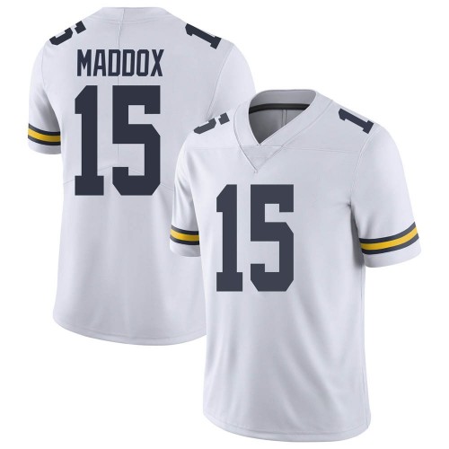Andy Maddox Michigan Wolverines Youth NCAA #15 White Limited Brand Jordan College Stitched Football Jersey JUH6854RC